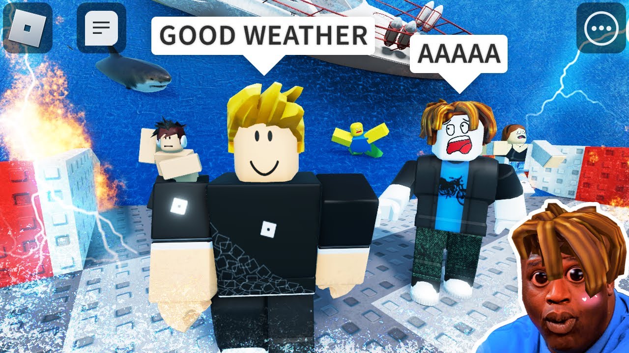Безумные моменты выживания в условиях стихийных бедствий в ROBLOX (смешные мемы) 😂
