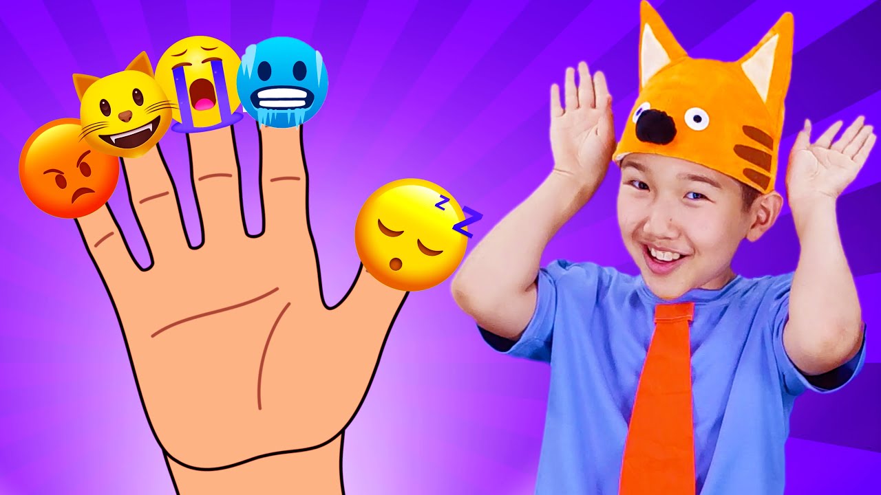 Finger Family Emoji Song | Nursery Rhymes | Funny Kittens |