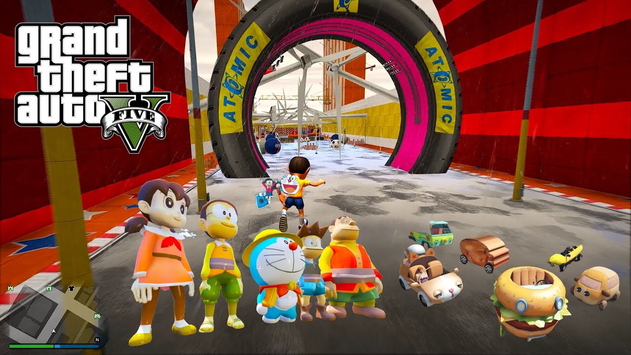 GTA 5  NOBITA DORAEMON RAMP CHALLENGE #GTA5 #GTA5NOBITA #GTA5DORAEMON