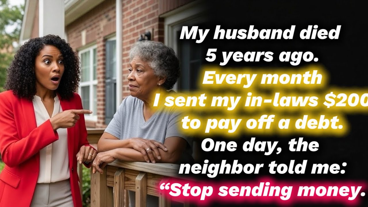 My husband died years ago. Every month I sent his mom $200. But then...