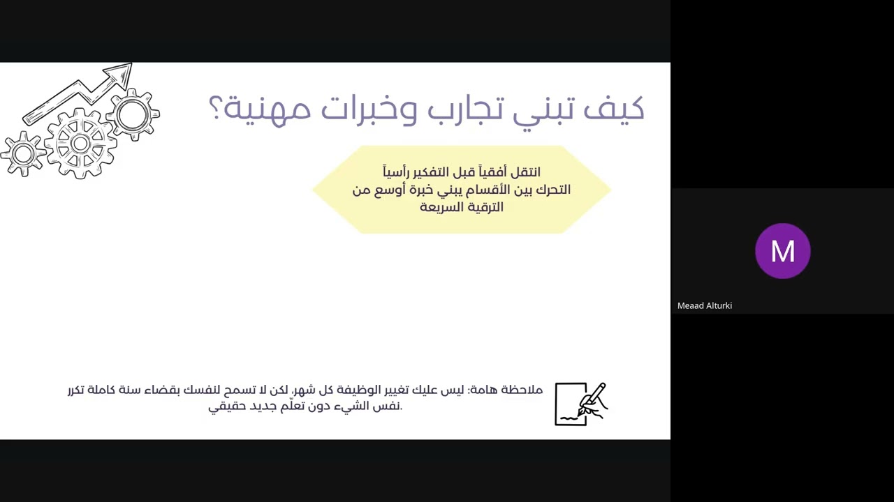 لقاء اصنع خطة تطويرك المهنية