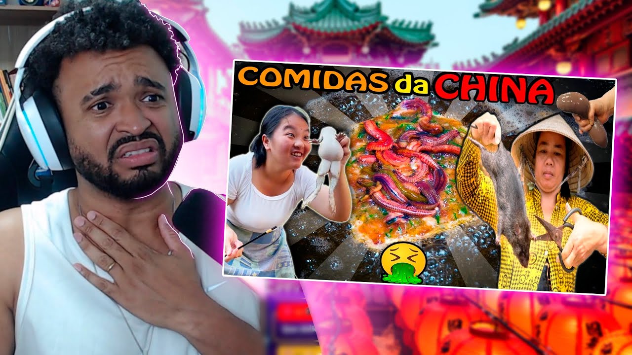 🔴 As Mais Nojentas Comidas da China! Pior que as Comidas Indianas! Comidas Asiáticas* #react