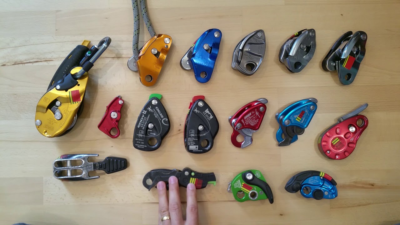 Halbautomatische Sicherungsgeräte beim Klettern 1/2