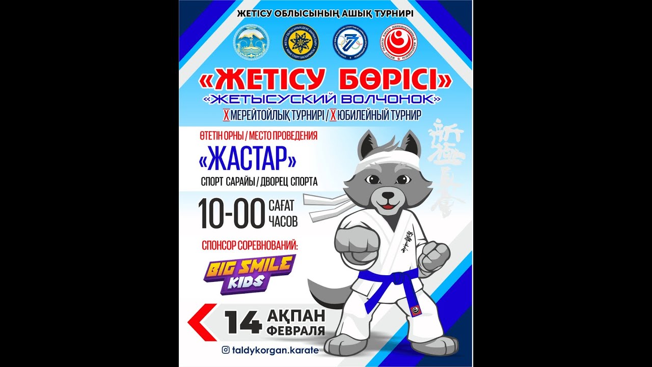 Шинкиокушинкай каратэден жасөспірім балалар арасында Х мерейтойлық «Жетісу Бөрісі» жарысы Татами 2