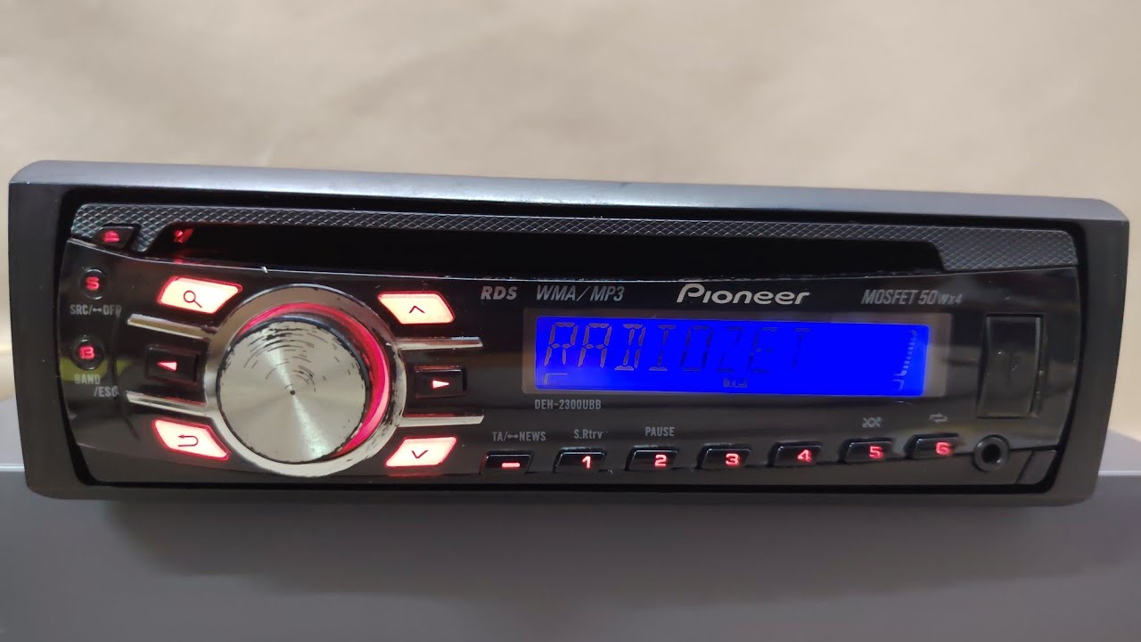 PIONEER DEH-2300UBB USB CD MP3 AUX Radio Samochodowe Prezentacja Car Audio Test