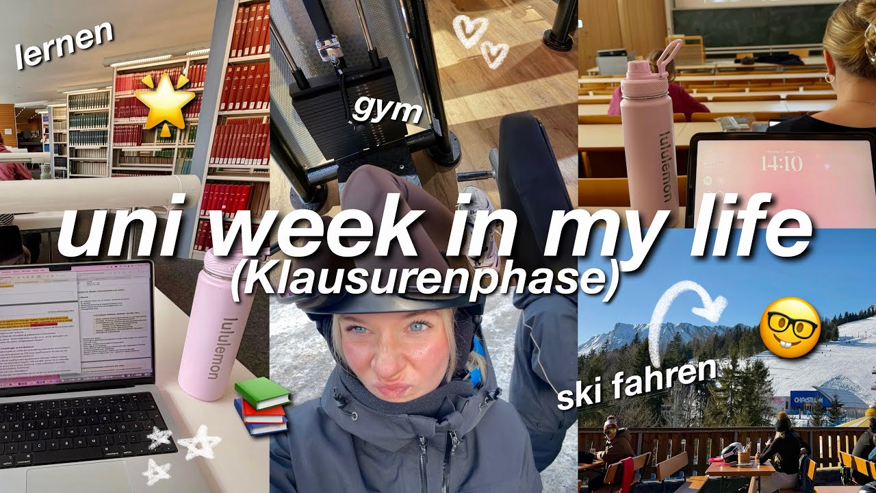 VLOG🤓one week in my life!!💞uni, lernen, gym, ski fahren, hauls💌