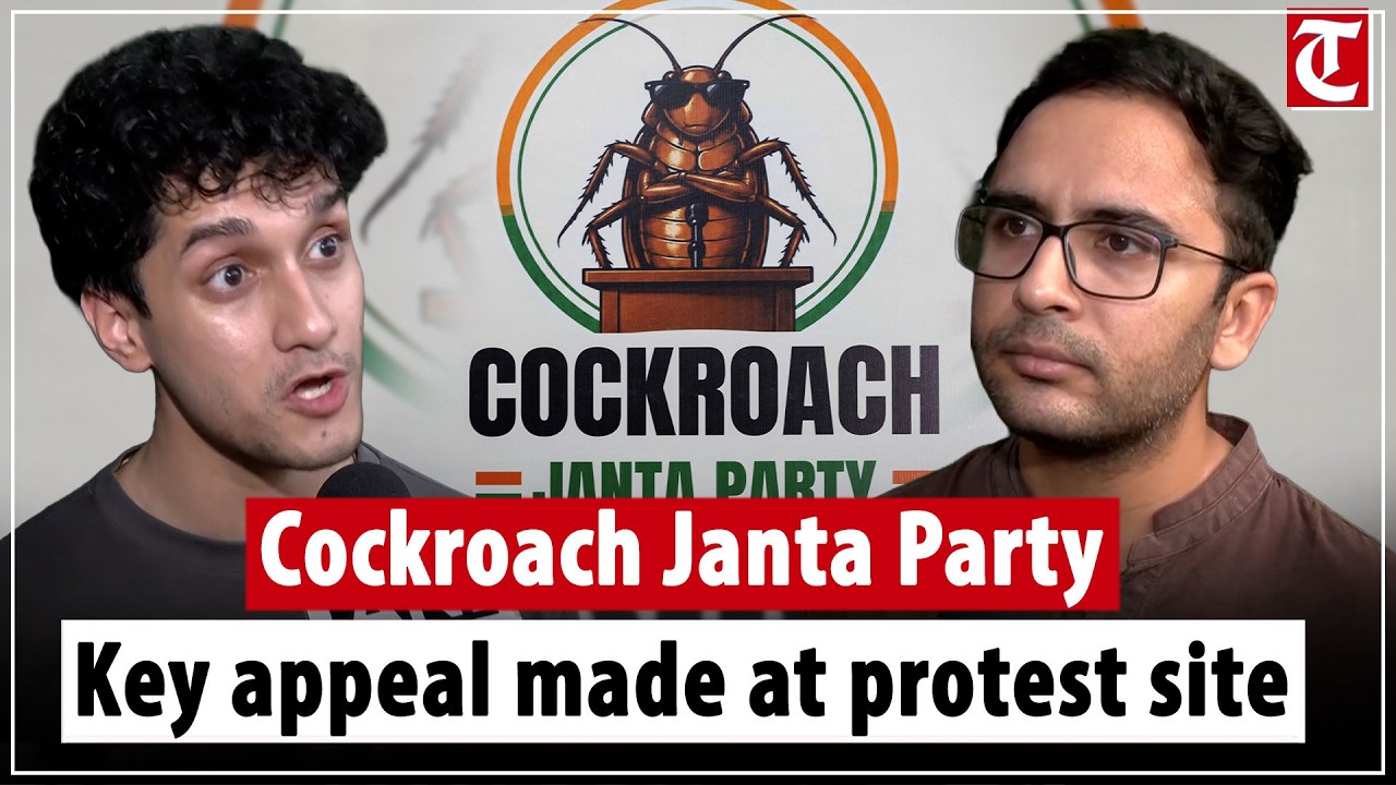 Cockroach Janta Party CJP leaders address protest at Jantar Mantar over key demands