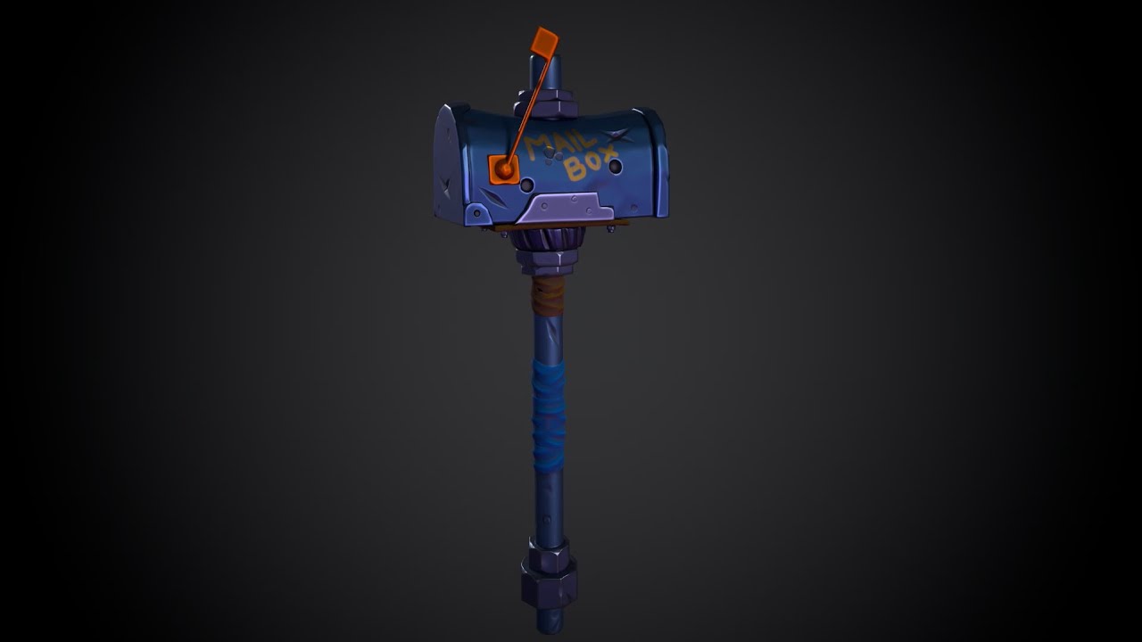 Stylized speed modelling #3 - Fan made new Fortnite skin MAIL-BOX weapon