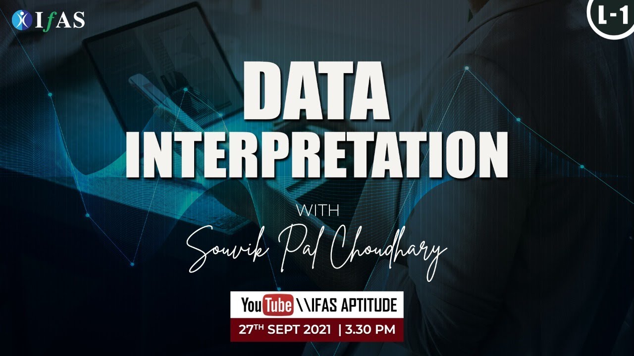 Data Interpretation for SET & UGC NET Paper 1 | General Aptitude | L1 | IFAS