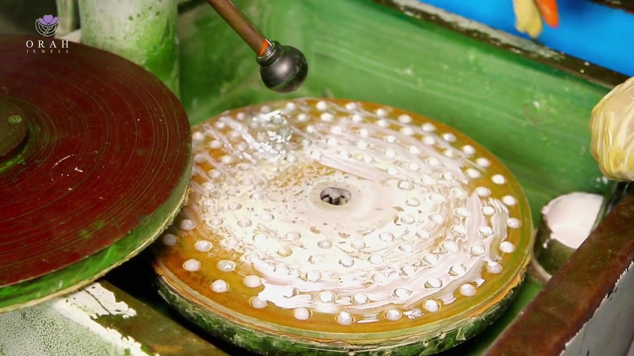 Orah Jewels - Pakistan | Polishing Perfection: Crafting Milky Quartz Beads