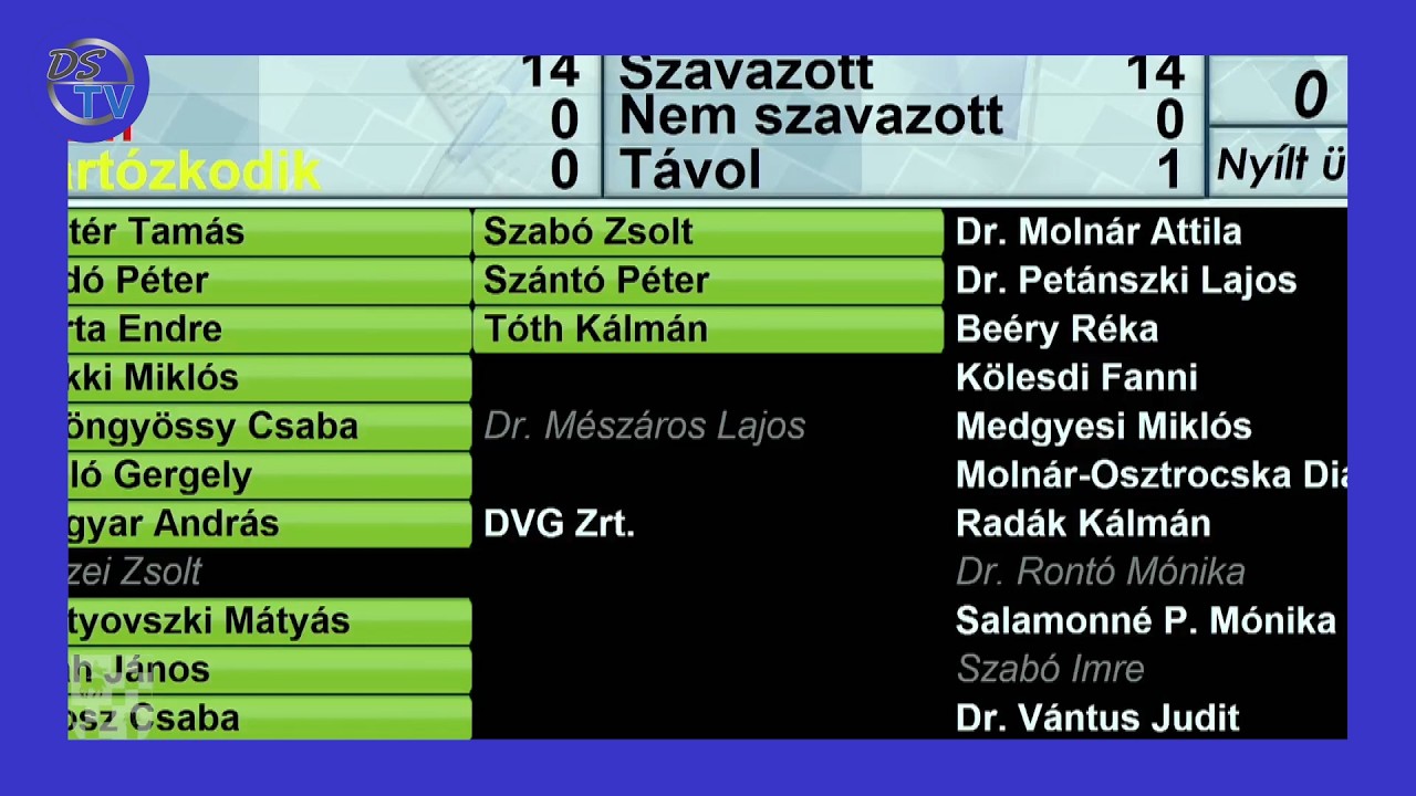 DSTV  | 2026. február 26. Napi1 - RENDKÍVÜLI KÖZGYŰLÉS