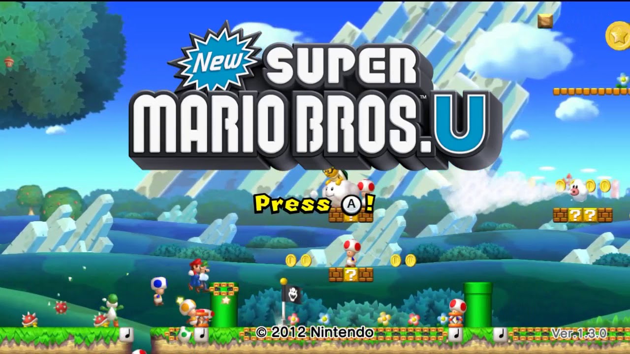 NSMBU custom title screen