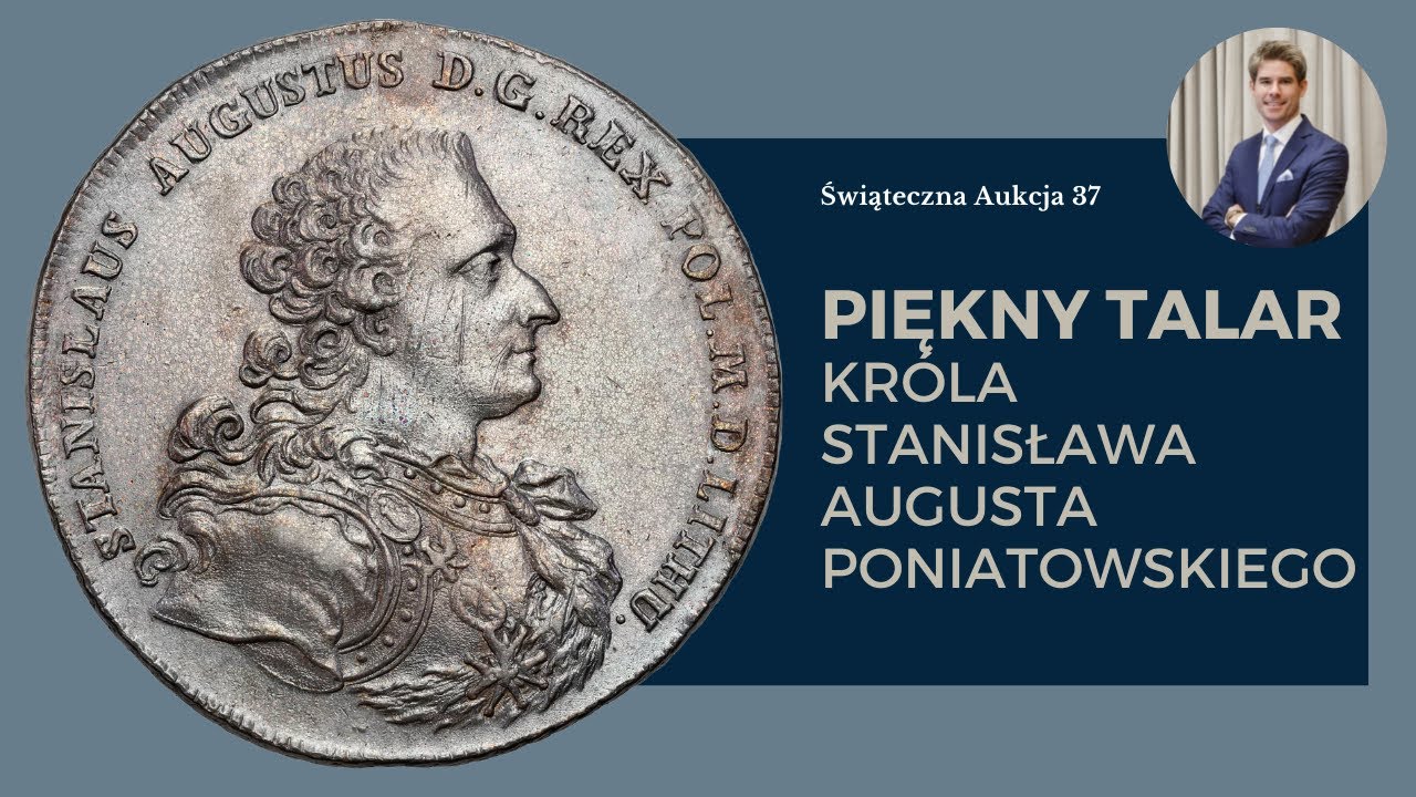 Piękny talar kr&oacute;la Stanisława Augusta Poniatowskiego - PANCERNIK vel. Zbrojarz | Aukcja Niemczyk