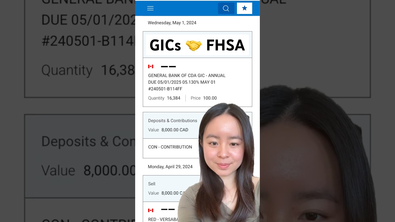 🇨🇦 Why I choose GICs for FHSA investment 🤔🏡 #gic #fhsa #wealthsimple