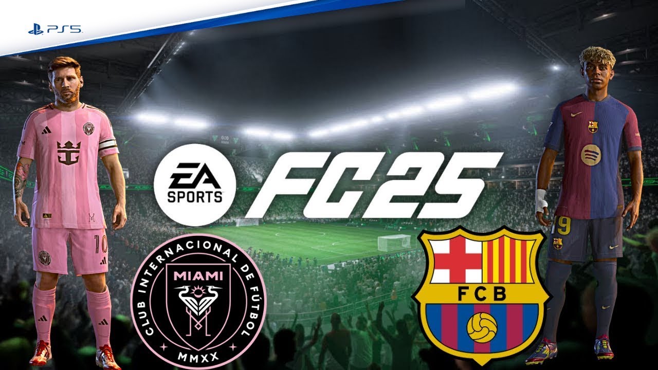 FC-25 Barcelona vs Inter Miami 🔥 Messi vs His Former Club! will messi score hat-trick or lewandowski