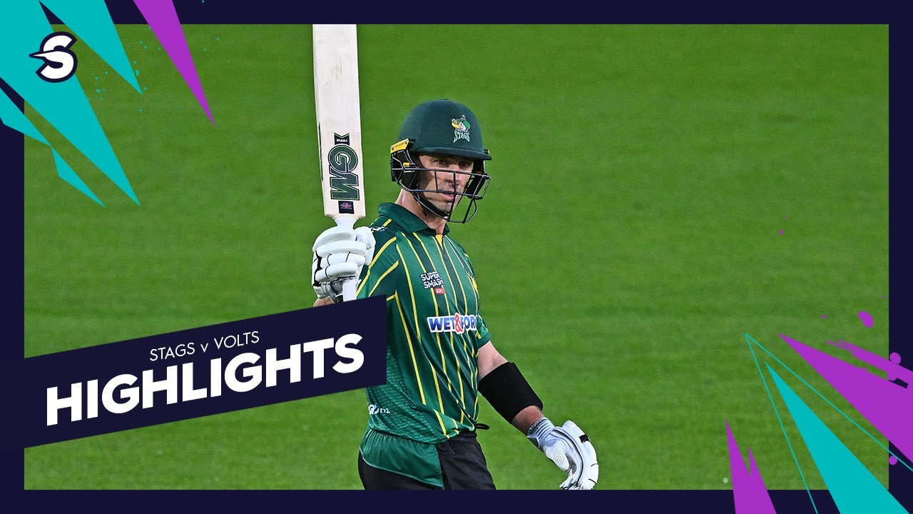 Nervy Final Over Finish! Stags v Volts - Super Smash 2025/26 Highlights