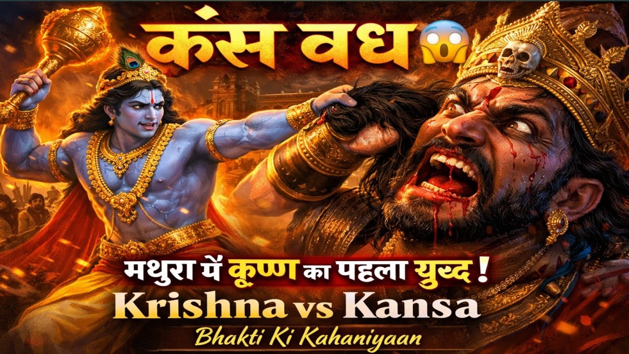 जब कृष्ण ने कंस का अंत किया 😱 | मथुरा की सबसे बड़ी लीला | Bhakti Ki Kahaniyaan