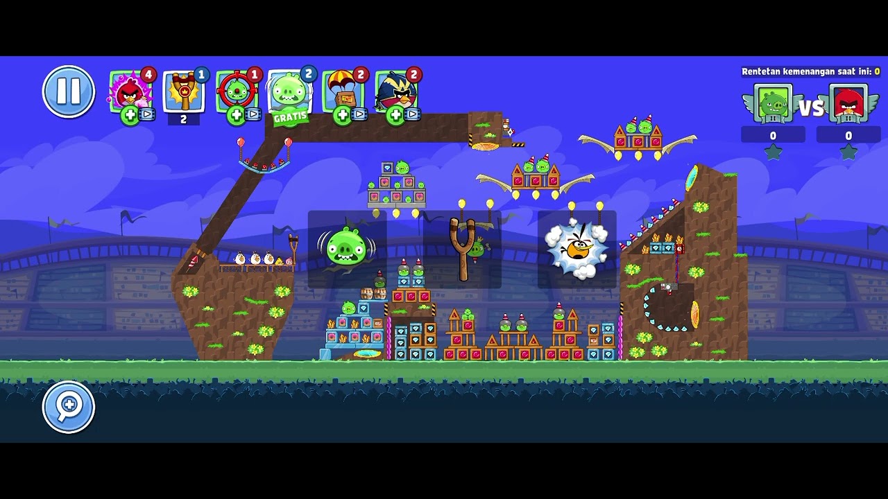 Main angry birds pas bulan puasa #angrybirds