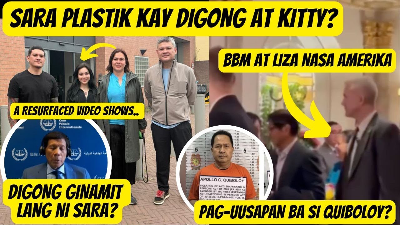 BBM-LIZA NASA AMERIKA: SUSUNOD BA SI QUIBOLOY? SARA PLASTIK KAY DIGONG AT KITTY?