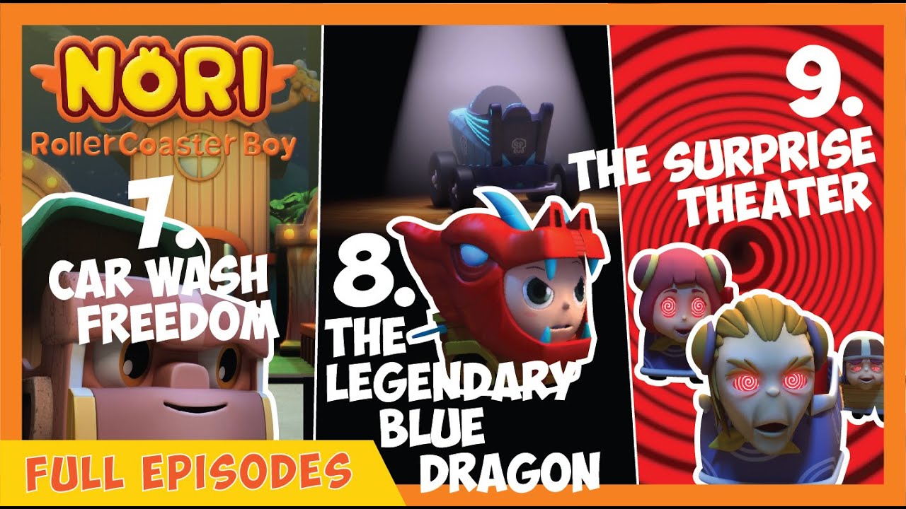 NORI ROLLERCOASTER BOY [English Full Episodes 7, 8, 9 | Funny Cartoon for Kids]