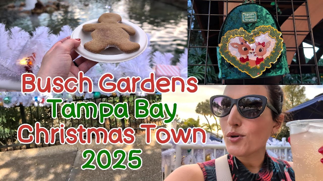 🎄Busch Gardens Tampa Christmas Town 🤶🦌Part 1