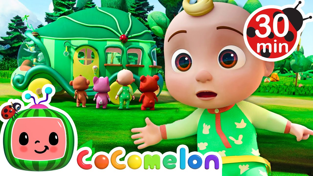 Wheels on the Bus - Fantasy Animals | ✨JJ's Animal Adventure✨Cartoons for Kids✨Fantasy Playground