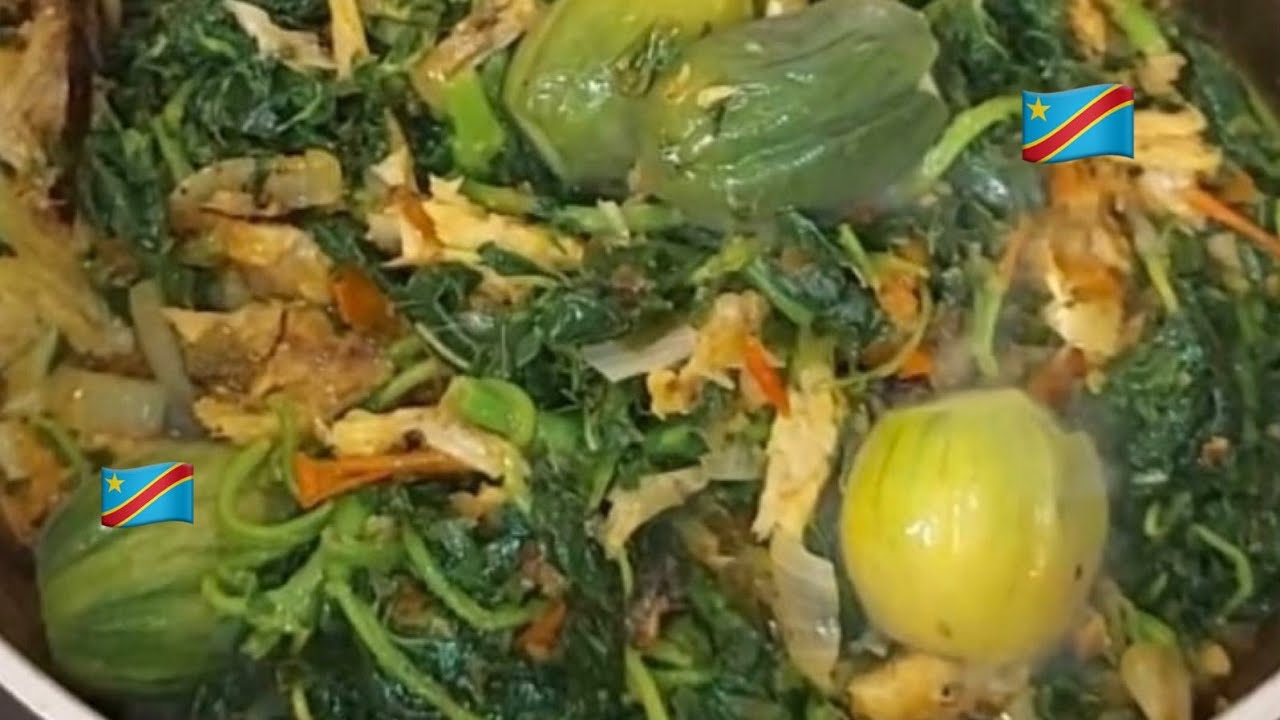 NDUNDA YA VERT (légumes verts) PRET EN 15 MIN ET FACILE A FAIRE !