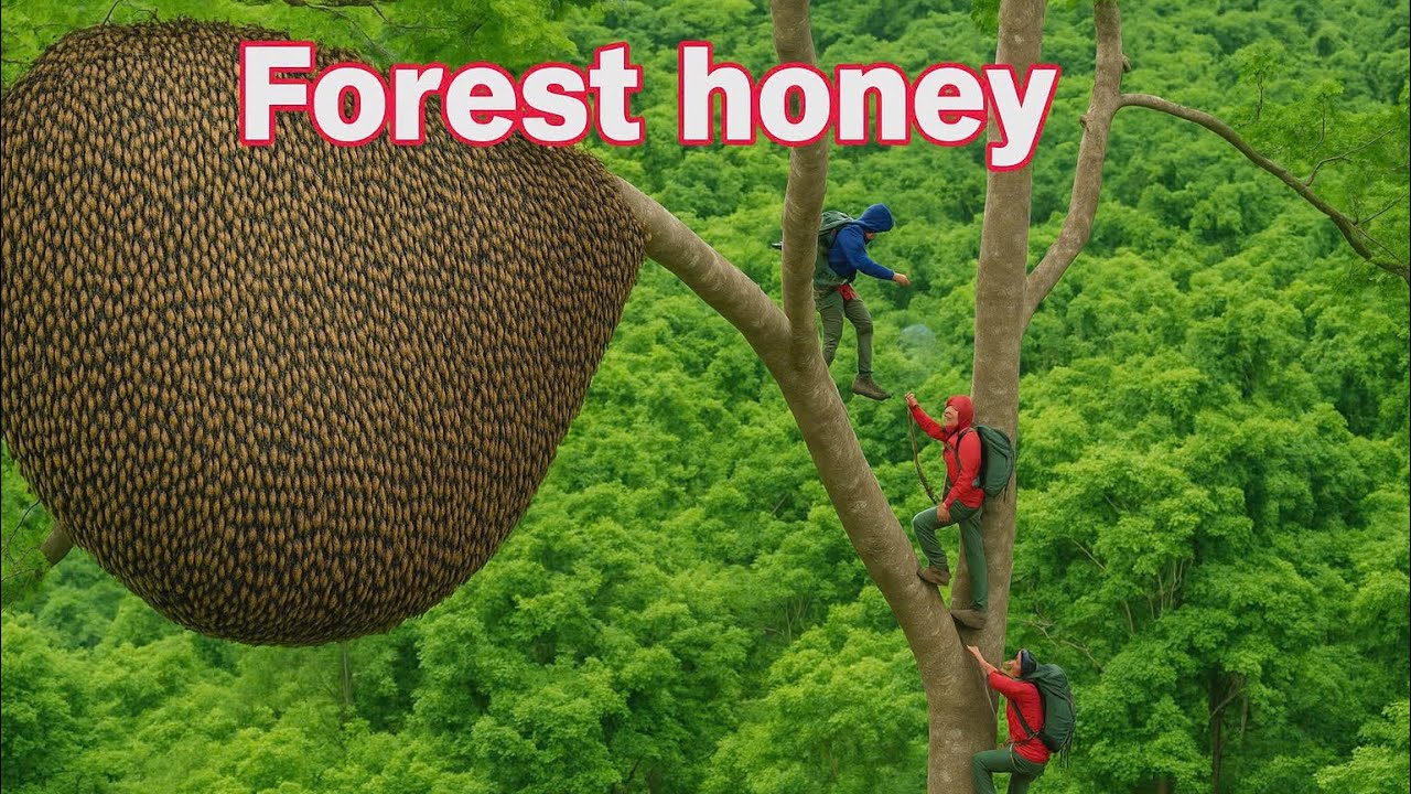 One wrong step can cost you your life – The terrifying journey of harvesting wild beehives.
