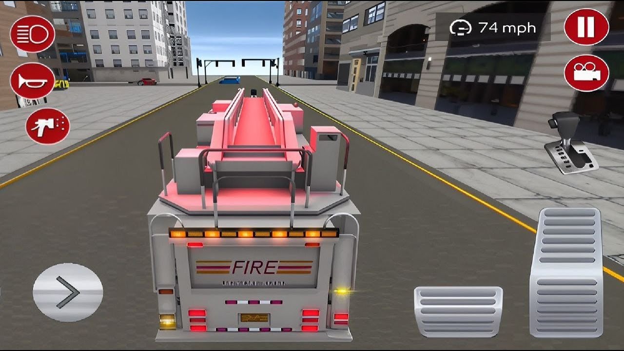 Fire Truck City Rescue Simulator - 911 US Emergency Fire Truck Driving 3D - Android Gameplay