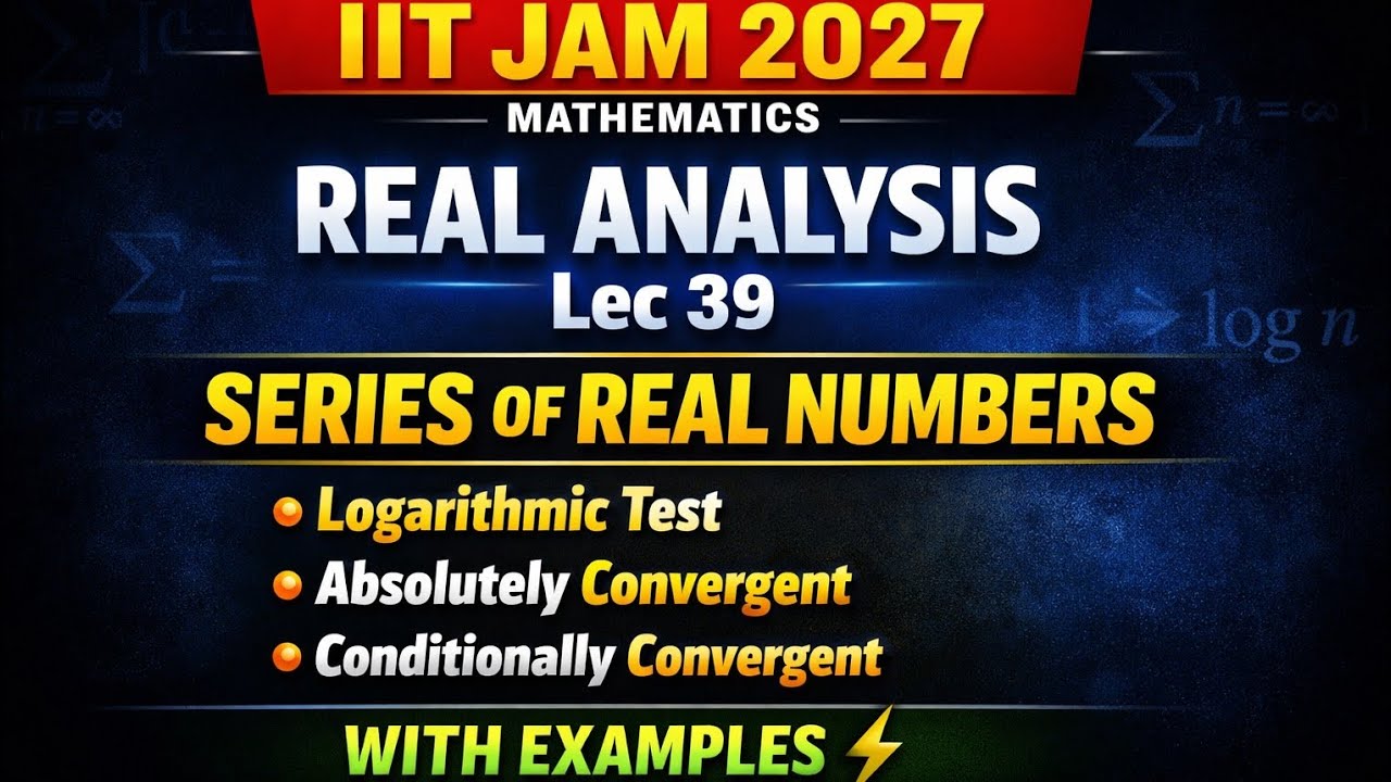 Exam oriented#Logarithmic test+#Absolutely+#Conditionally With example  Maths by Umesh ♥️😊