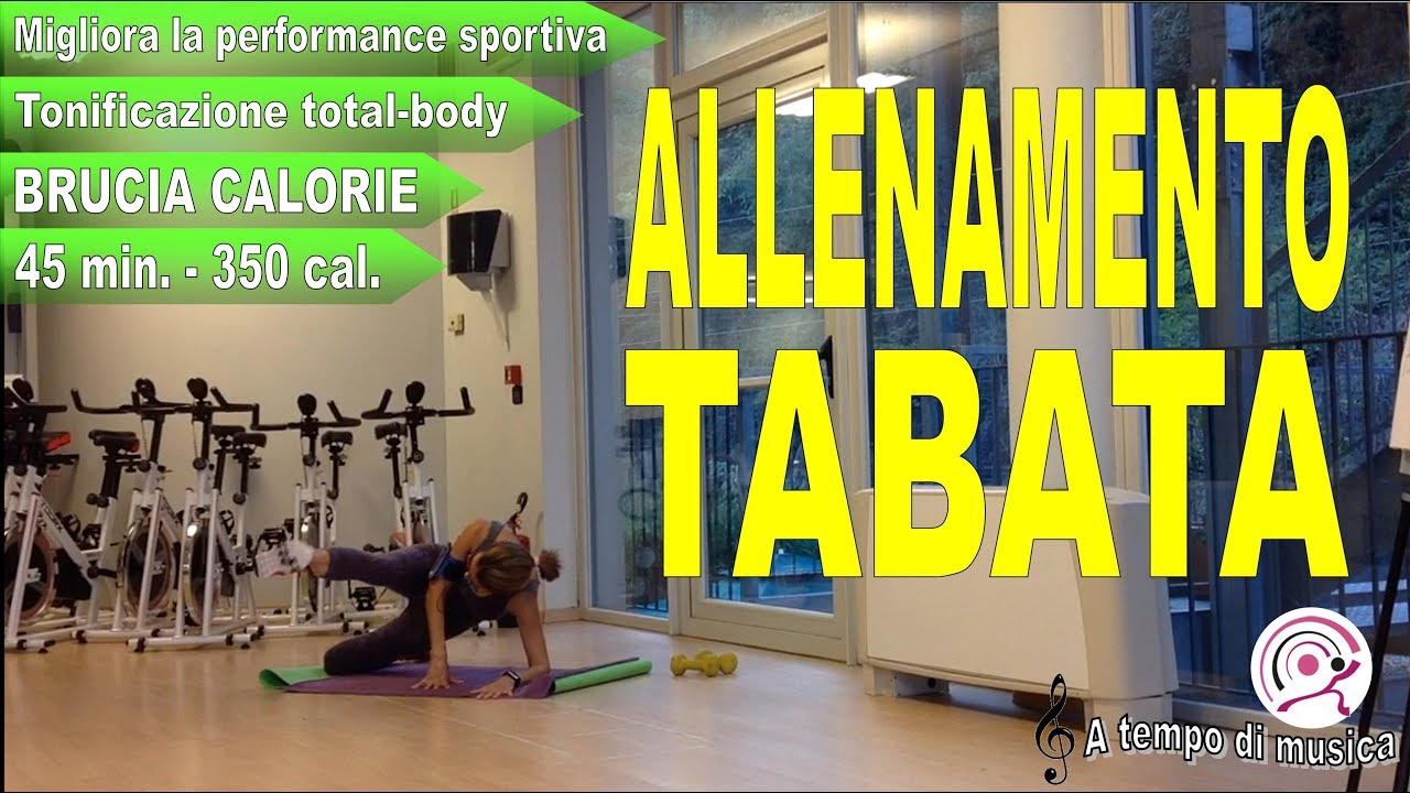Allenamento tabata ad alta intensità per tonificare i muscoli di tutto il corpo e bruciare calorie