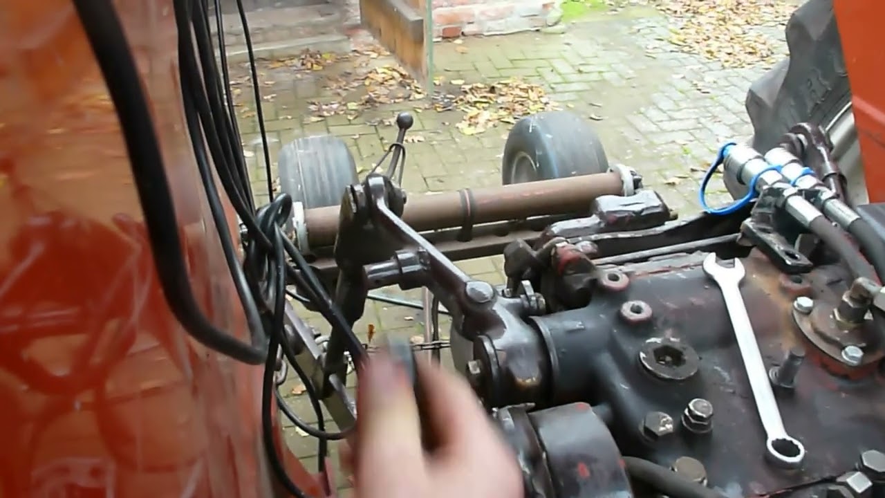 Regelhydraulik einstellen. Zusatzhubzylinde. Fiat 640