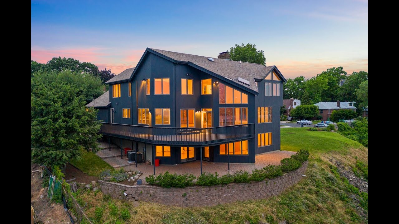 TOURING MAGNIFICENT MANSION ON THE PALISADE CLIFFS!!!! NEW JERSEY - CLIFFSIDE PARK