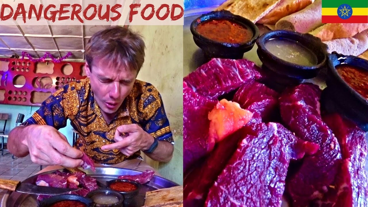 Would you eat this RAW MEAT in Africa? 🇪🇹 I got SICK | vA 52
