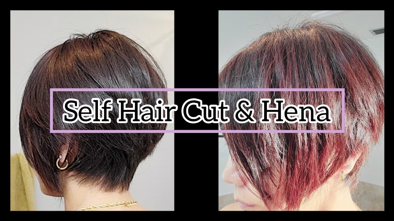 セルフヘアカット/ショートボブ/セニングシザーズとバリカンのみ使用/アメリカ生活