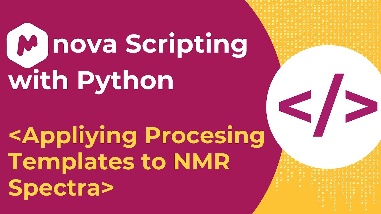 Mnova Scripting with Python Ep. 9: Applying Processing Templates to NMR Spectra
