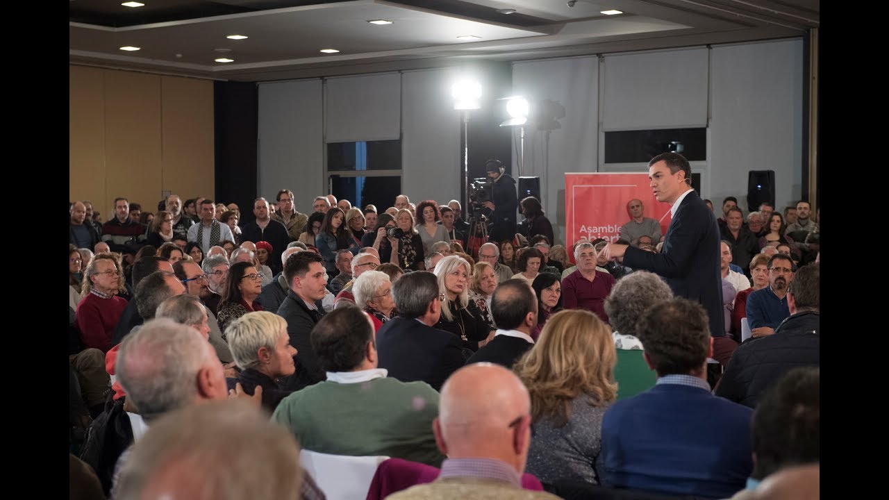 Asamblea abierta de Pedro Sánchez en Granada