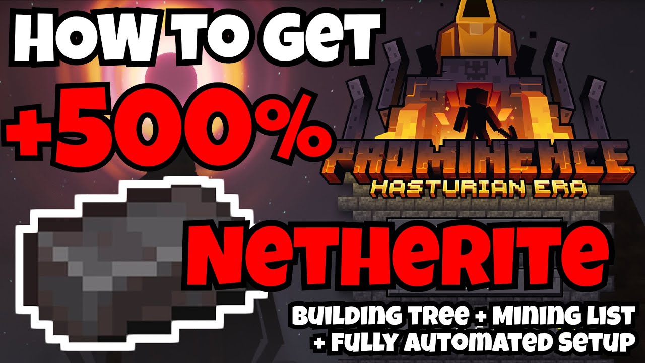 EASY 500% Netherite EXTRA with TechMods FULLY EXPLAINED - BEGINNER FRIENDLY! Prominence 2 Minecraft
