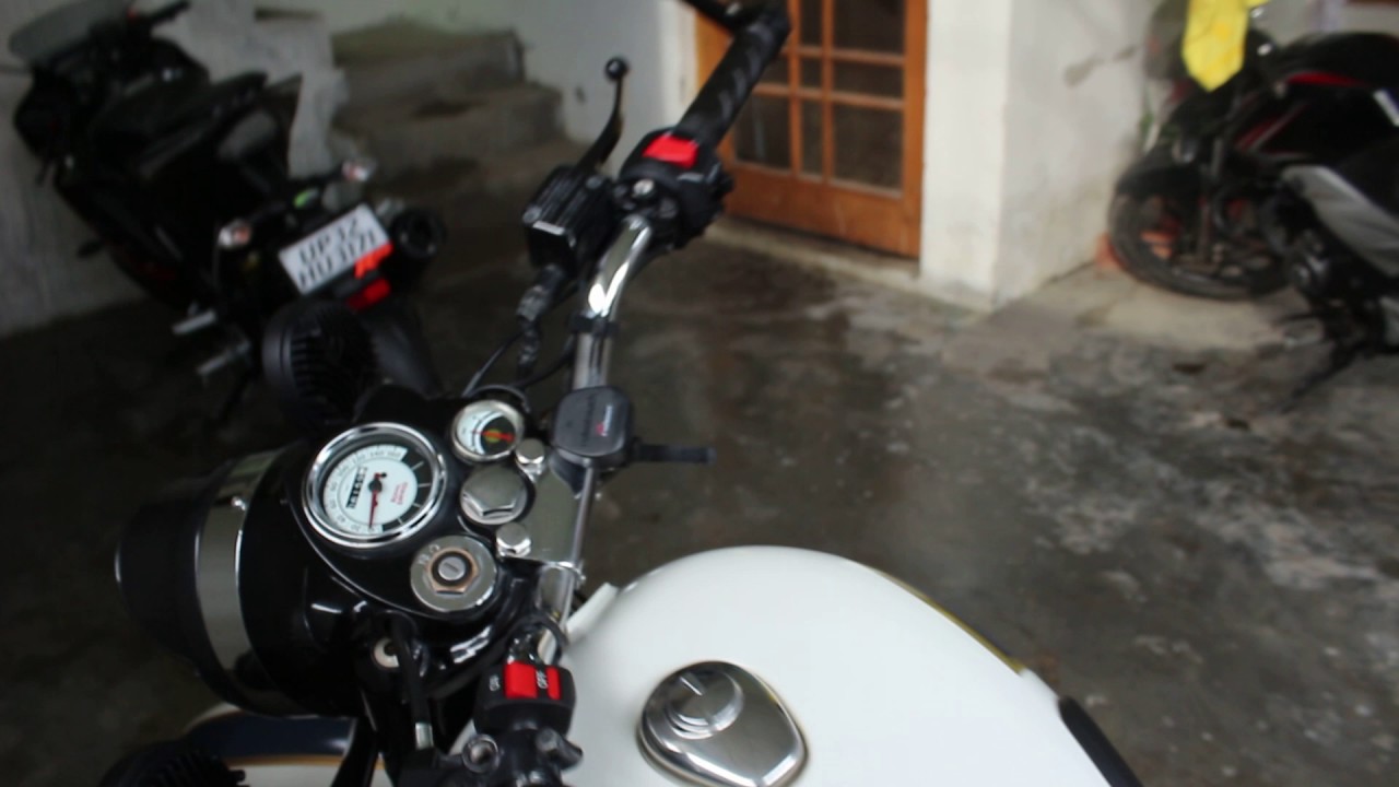 Modified Bullet Ash White Single Seater with Accessories