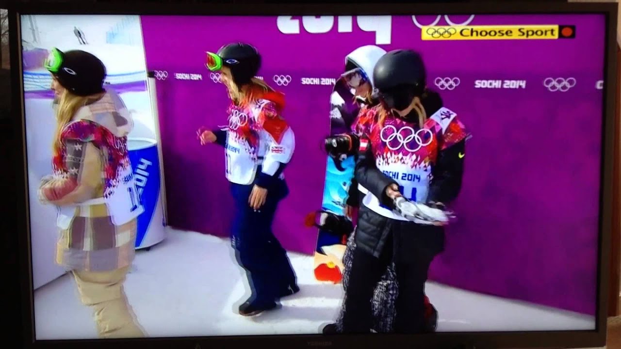 Jenny Jones Final Run + Bronze Medal result (BBC commentary)