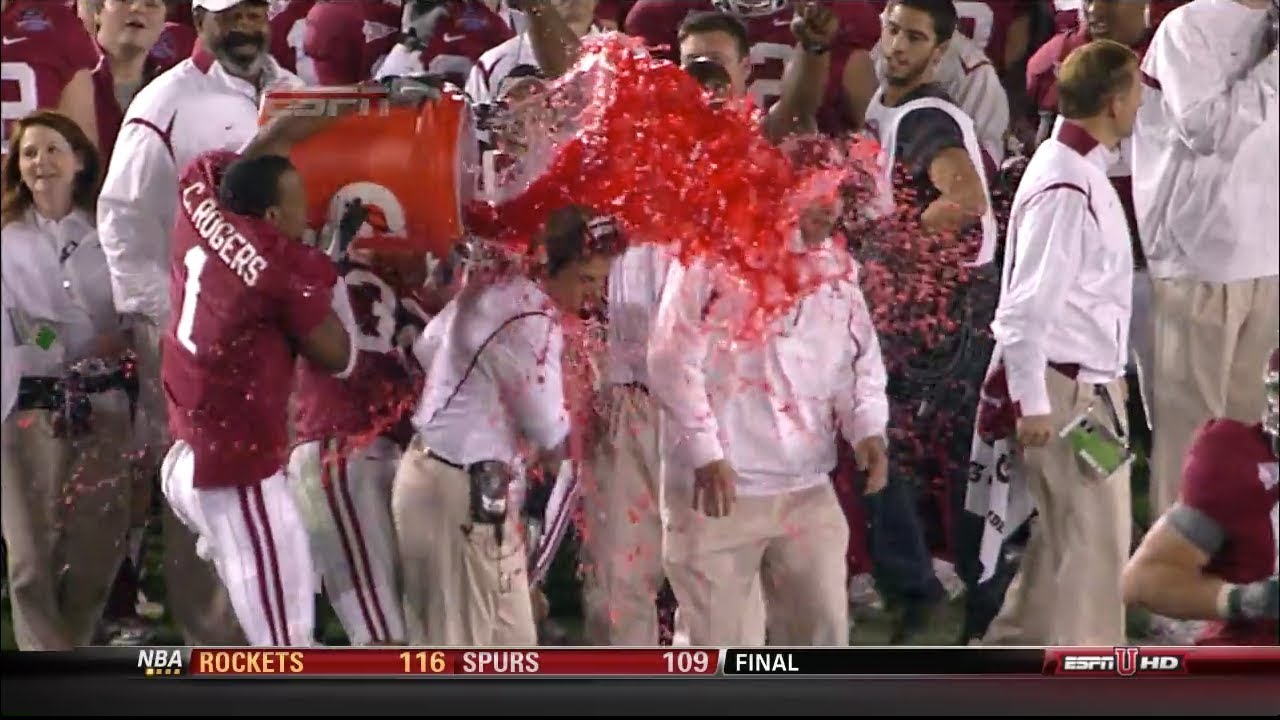 College Football Gatorade Shower Compilation