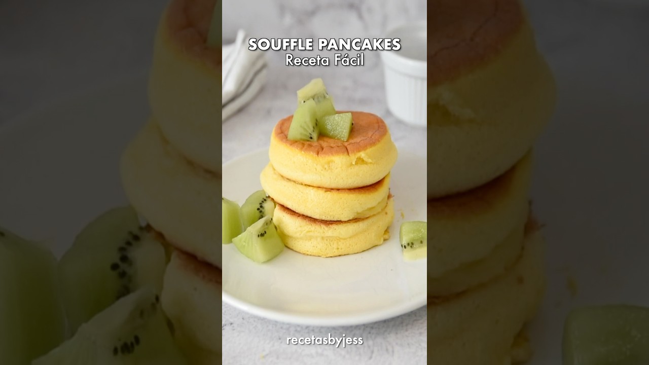 Receta Fácil de Panqueques Japoneses 🥞 ¡Fluffy Pancakes!