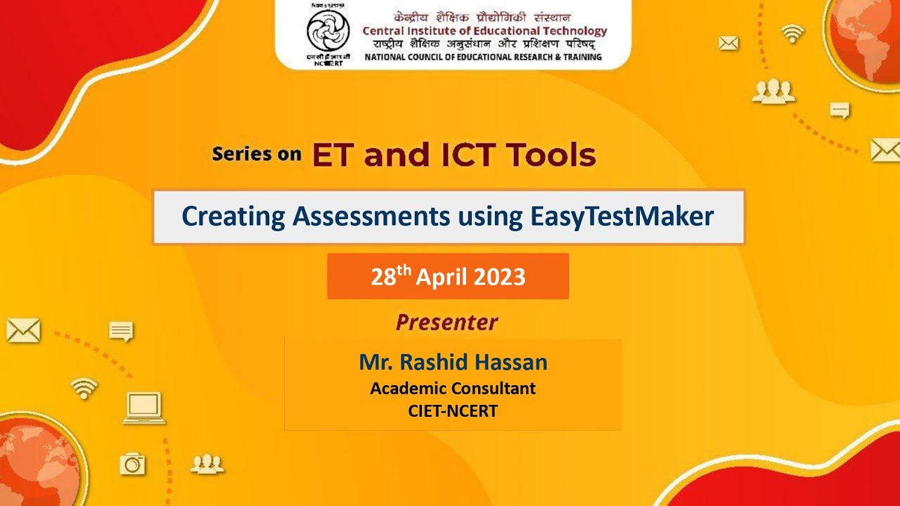 Series on ET and ICT Tools: Creating Assessments using EasyTestMaker