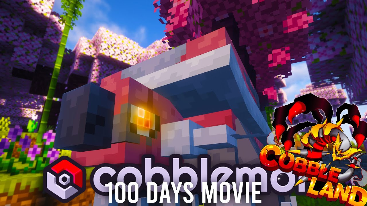 I Spent 100 DAYS playing MULTIPLAYER COBBLEMON for the FIRST TIME! It was FANTASTIC! (Cobbleland)