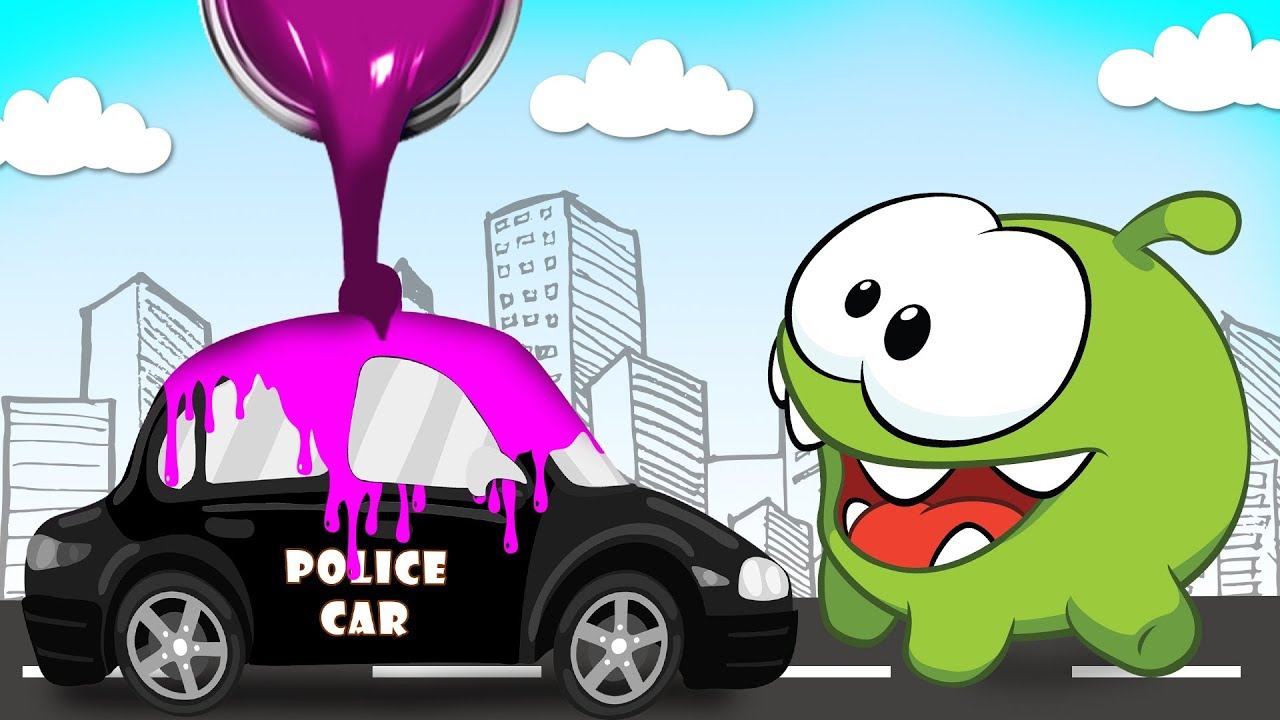 Police Car, Construction Vehicles Toys for Kids | Learn Colors with Vehicle Toys by Om Nom!