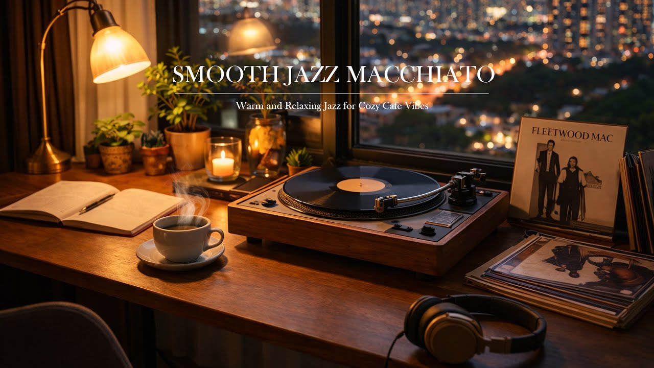 Smooth Jazz Cafe - Macchiato ☕ Relaxing Jazz Background music for Cafe vibes, Study, Work & Chill