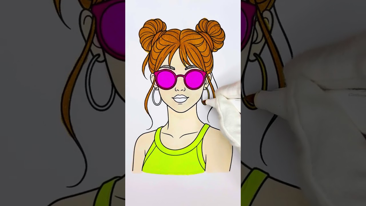 Cute Coloring | Relax With Me ❤️❤️❤️😍😍😍 #satisfying #art #asmr