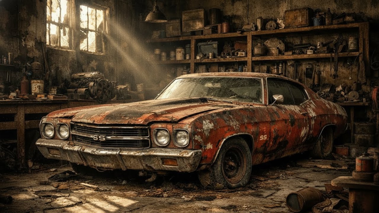 ASMR Car Restoration Full Rebuild of Chevrolet Chevelle 1970 from Abandoned Condition Looking New
