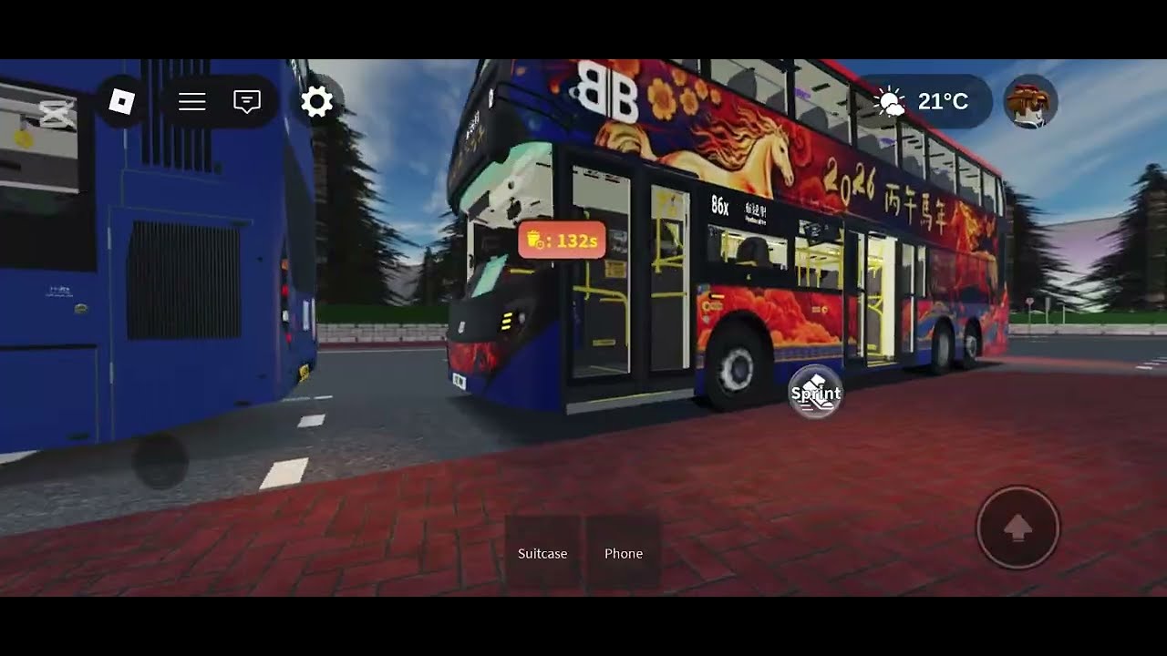 ［農曆新年EP1: 🐴年電巴上高布］ Roblox徳里鎮86x往布達里