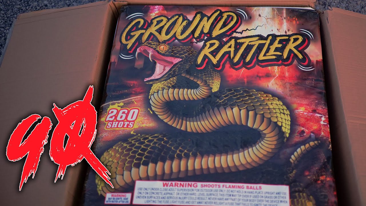 Ground Rattler - 260 Shot Firework - 4K Two Angles